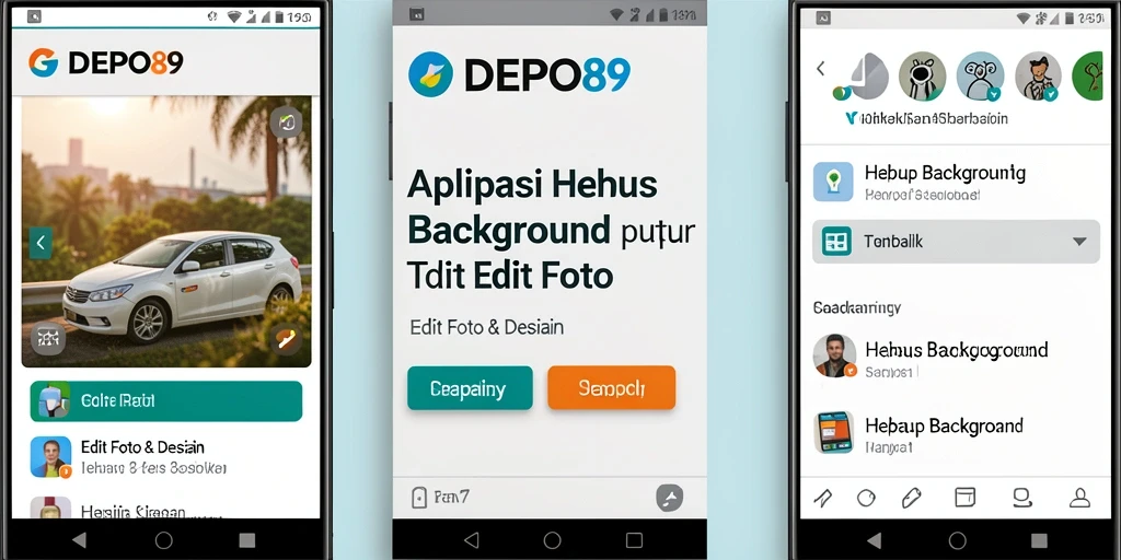 Tampilan antarmuka DEPO89 saat melakukan fungsi Hapus Background.