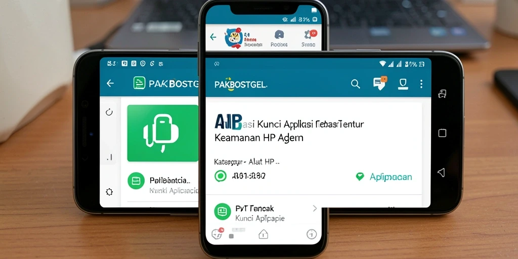 Tampilan antarmuka PAKBOSTOGEL yang sederhana dan fungsional untuk kunci aplikasi.