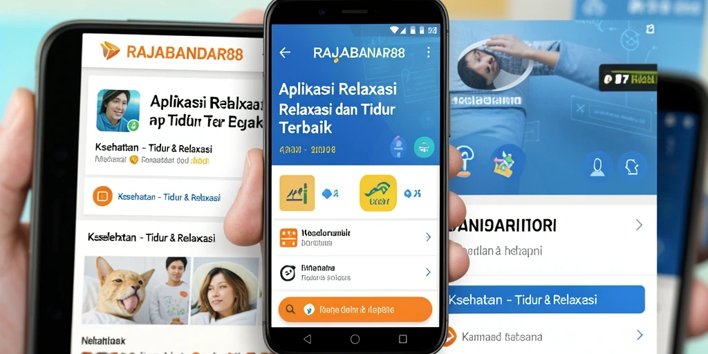 Tampilan antarmuka utama RAJABANDAR88 dengan fitur relaksasi.